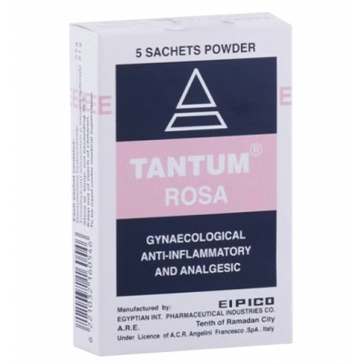 TANTUM ROSA 0.5 G ( BENZYDAMINE ) POWDER FOR VAGINAL SOLUTION 5 SACHETS